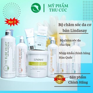 Bộ mỹ phẩm chăm sóc da cơ bản cho spa, dòng lindsay chính hãng hàn quốc tách lẻ, đủ bộ