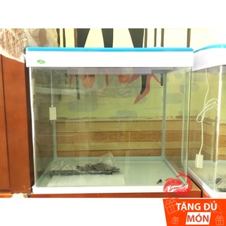Bể cá để bàn văn phòng 40cm MJ-360, kính đúc nhập khẩu Minjiang