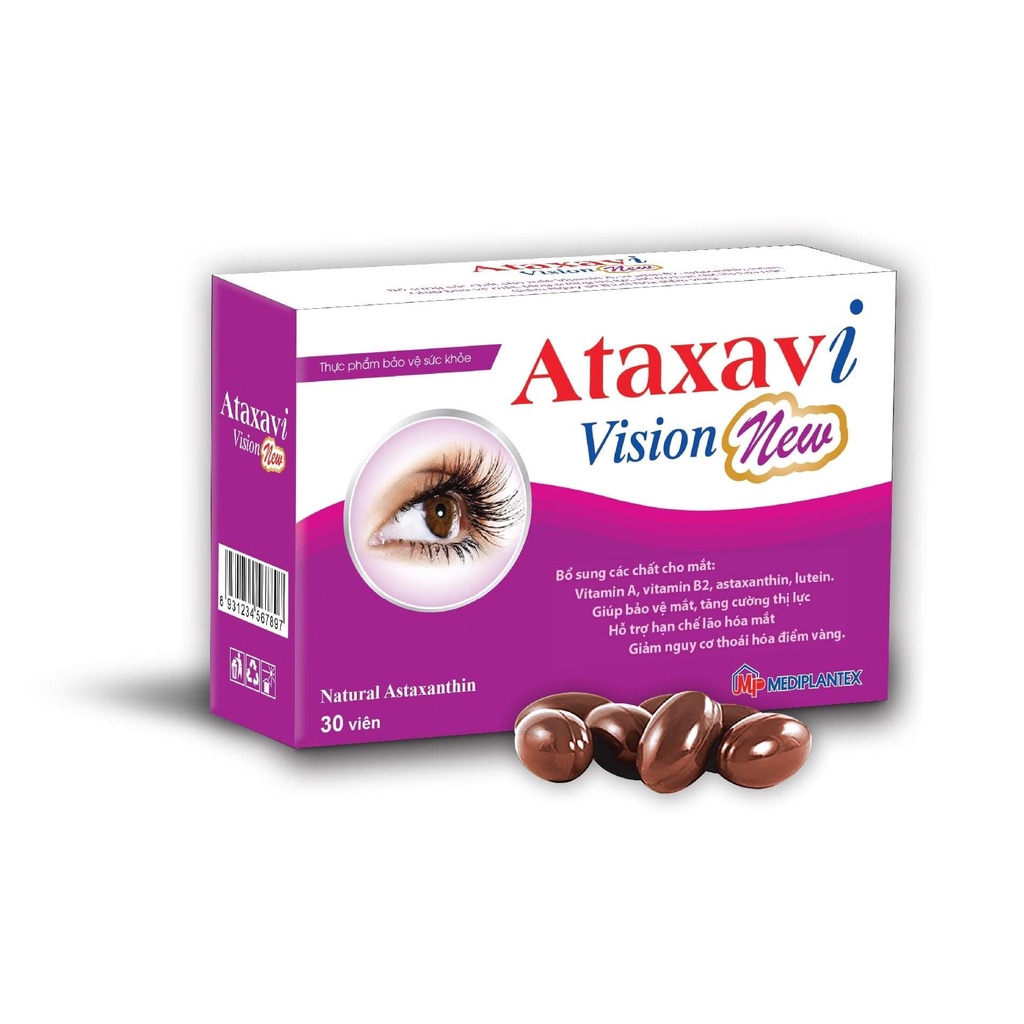 Viên bổ mắt ATAXAVI VISION NEW (hộp 30 viên)