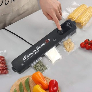 Máy Hút Chân Không Bảo Quản Thực Phẩm Vacuum Sealer Mini Cao Cấp Tự Hàn Miệng Tiện Dụng Tặng Kèm Túi Hút