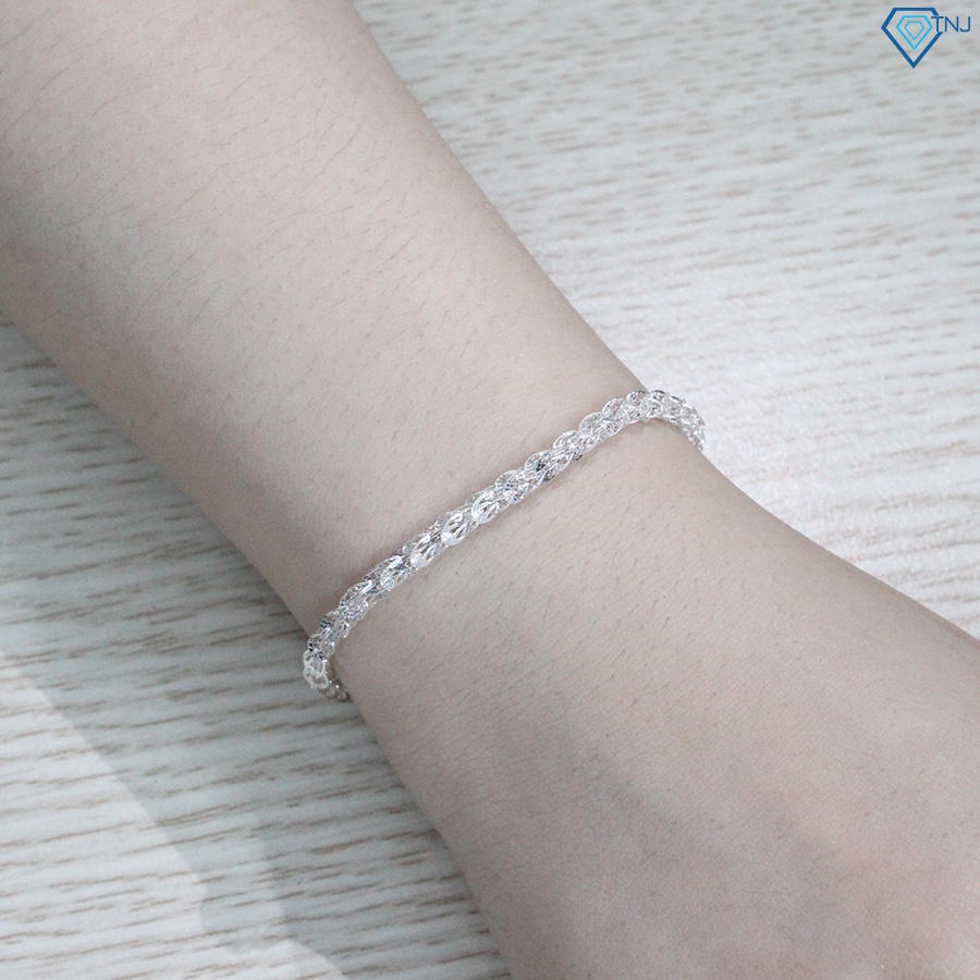 Lắc tay nữ bạc thật đuôi phụng đẹp LTN0239 Trang Sức TNJ