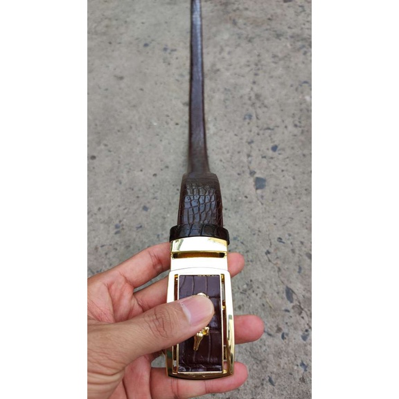 Thắt Lưng Da Bụng Cá Sấu  N22N_V