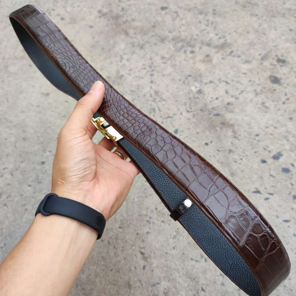 Thắt Lưng Da Bụng Cá Sấu  N22N_V