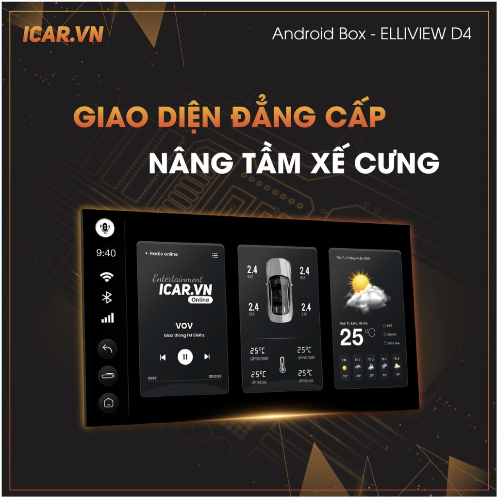 Android auto box ICAR Elliview D4 - Carplay Androi Box Biến Màn Hình Zin Theo Xe Thành Màn Hình Android, | BigBuy360 - bigbuy360.vn