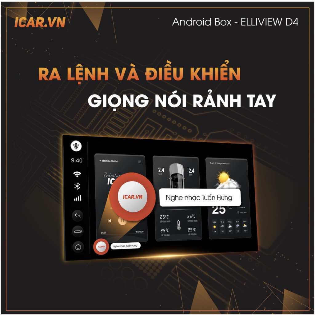 Android auto box ICAR Elliview D4 - Carplay Androi Box Biến Màn Hình Zin Theo Xe Thành Màn Hình Android, | BigBuy360 - bigbuy360.vn