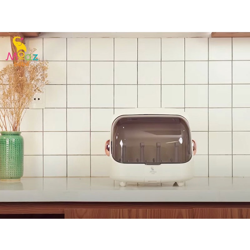 Máy úp bình sữa, tiệt trùng sấy khô tia UVC Moaz BéBé MB – 044 - Chính hãng Moaz bebe mb044