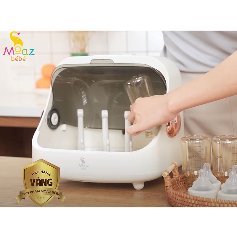 Máy úp bình sữa, tiệt trùng sấy khô tia UVC Moaz BéBé MB – 044 - Chính hãng Moaz bebe mb044