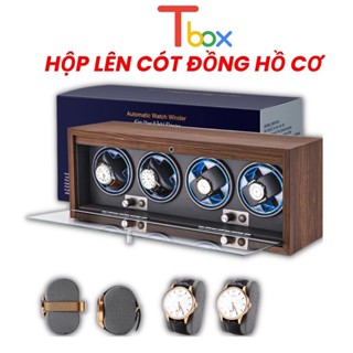 Hộp đựng đồng hồ cơ Tbox cho 4 chiếc đồng hồ [Loại cao cấp]