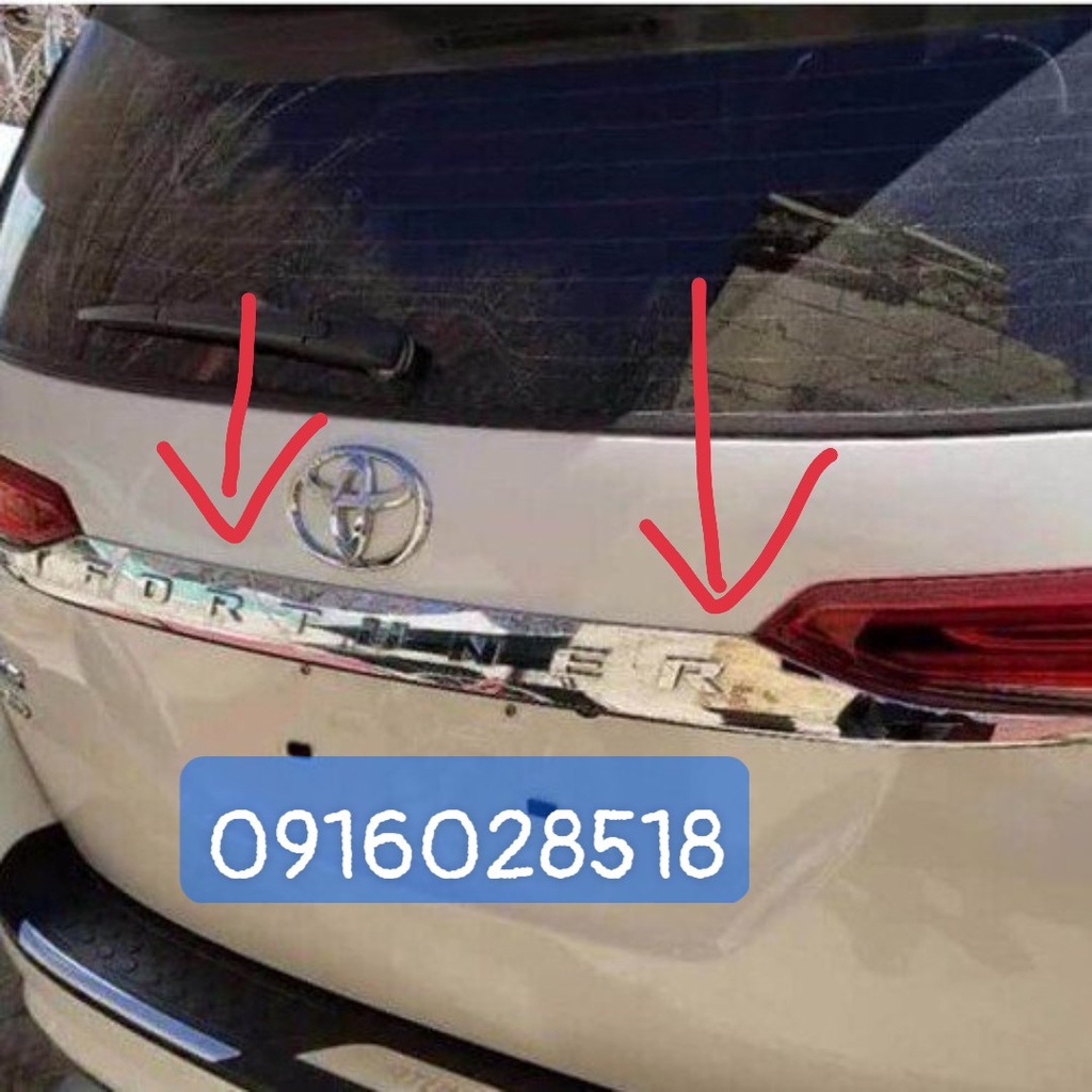 Ốp tay cốp xe Fortuner 2017 2018 2019 ốp cốp mạ Crom bền đẹp
