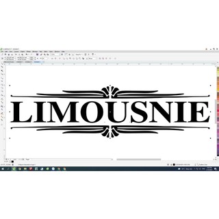 Tem decan chữ Limousine dán xe . Tem Limousine trang trí xe tải, xe khách, xe ô tô