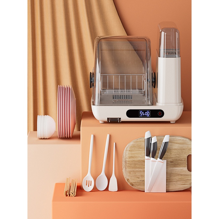 Máy sấy bát đũa, Máy khử khuẩn bát đũa tiệt trùng bình sữa cho bé bằng tia UV - Bảo hành 12 tháng