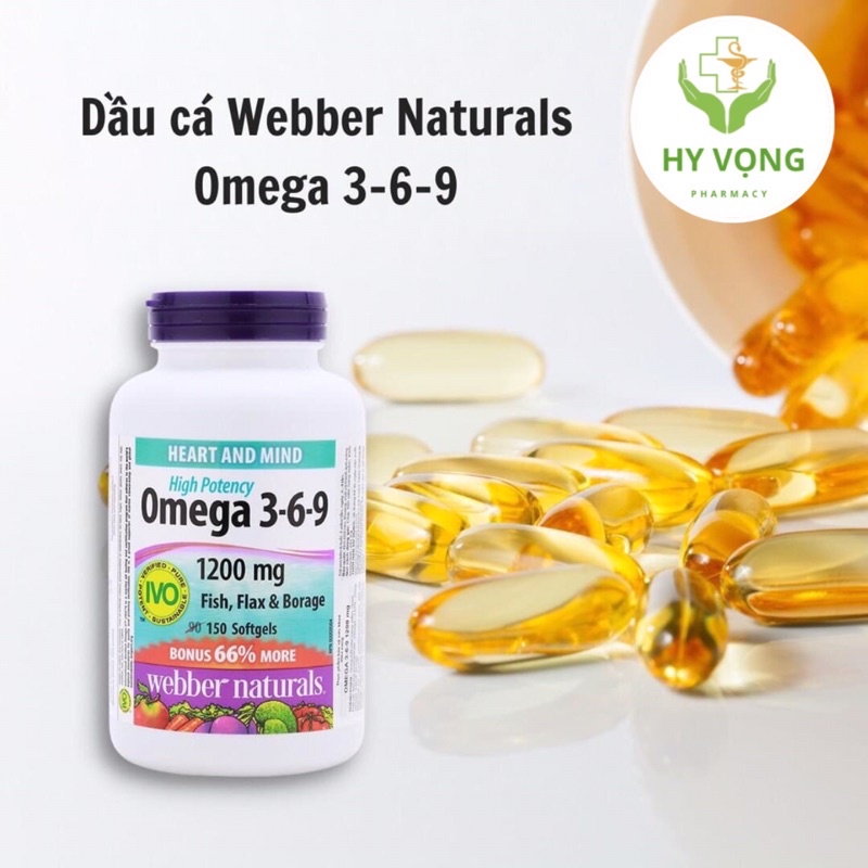 Viên Uống Bổ Sung Omega 3-6-9 Webbers Natural (Canada)