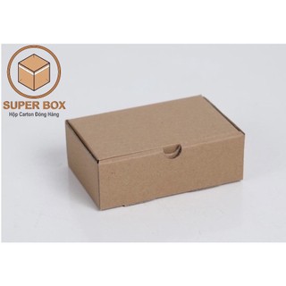 12x8x4 Combo 100 hộp Carton nắp gài đóng gói hàng.