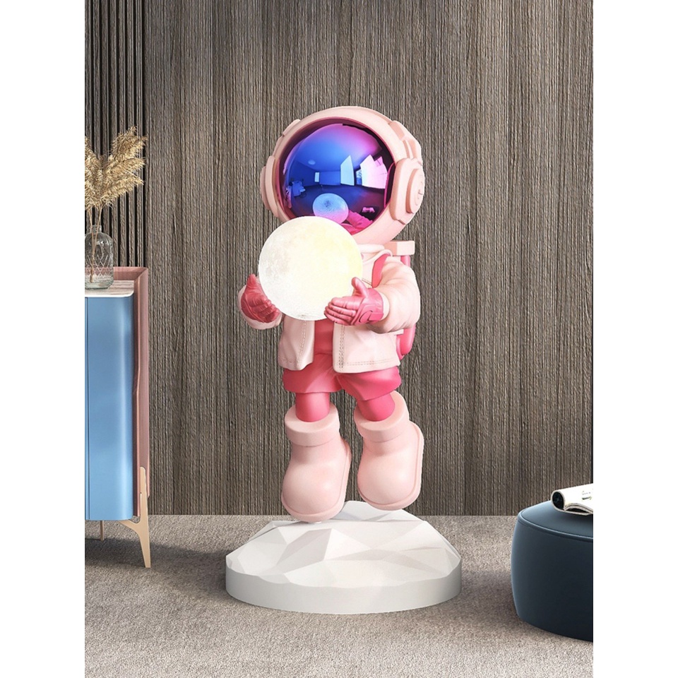 BearBrick-Mô hình,Tượng phi hành gia có loa bluetooth và đèn sạc nhiều màu-decor nhà cửa,quán ba,quà tặng rẻ đẹp hot hit