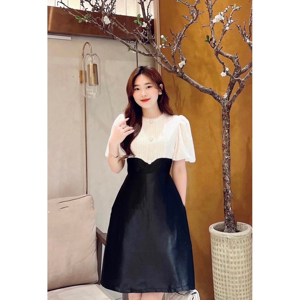 ĐẦM PHỐI REN TAY BỒNG SIÊU SANG