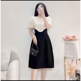 ĐẦM PHỐI REN TAY BỒNG SIÊU SANG
