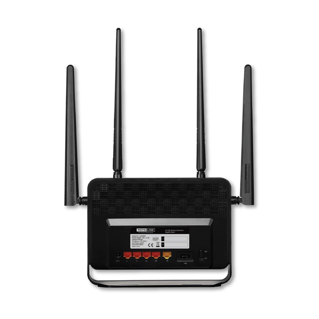 TOTOLINK A3000RU - Router Wi-Fi băng tần kép Gigabit Chuẩn AC 1200Mbps Cục phát wifi