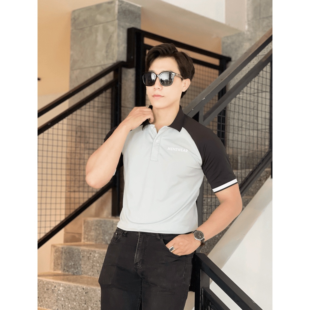 Áo polo nam PHỐI VAI, áo cao cấp vải cá sấu size VNXK sang trọng, thời trang - NEW UNISEX