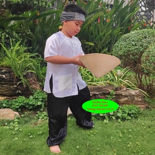 Bà ba cho bé trai/bé gái phi lụa trắng mềm