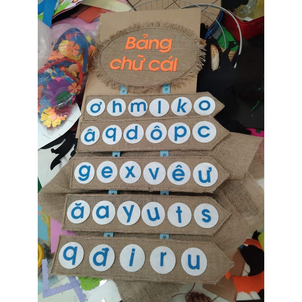 Đồ mầm non - Bảng chữ cái cho bé đồ dùng mầm non
