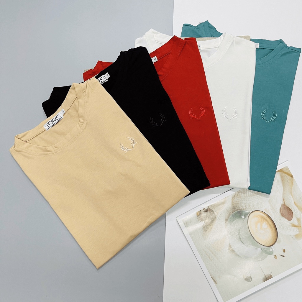 Áo thun nam nữ unisex trơn màu basic, sang trọng thoải mái thời trang nam đẹp, chất vải cotton