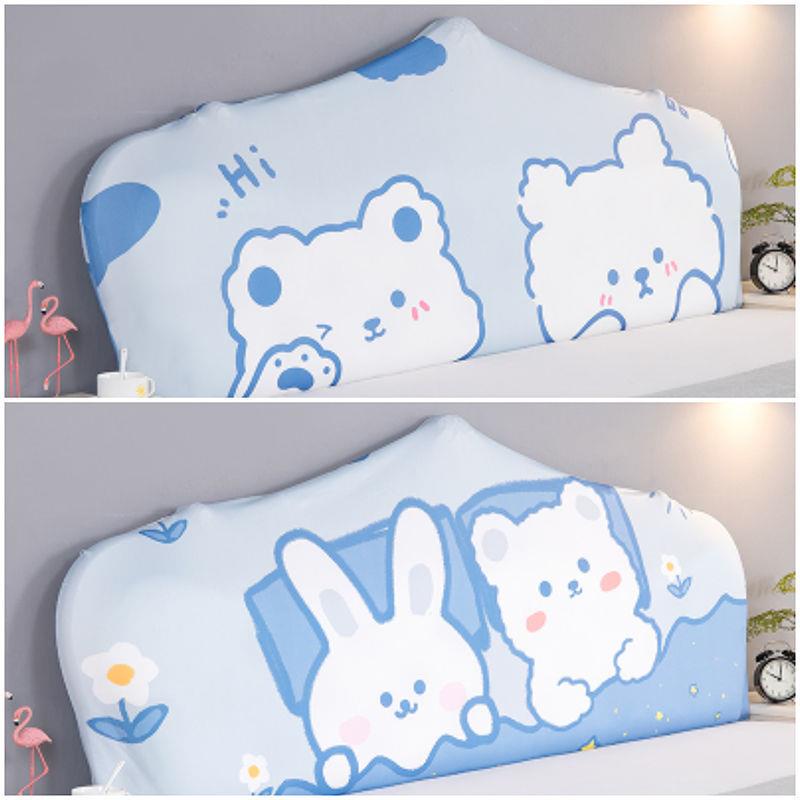 Vỏ Bọc Đầu Giường Hình Bán Nguyệt Co Giãn Phong Cách Châu Âu