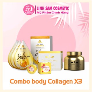 Combo Body Collagen X3 + Kích trắng + Tắm trắng· Đông Anh Chính hãng