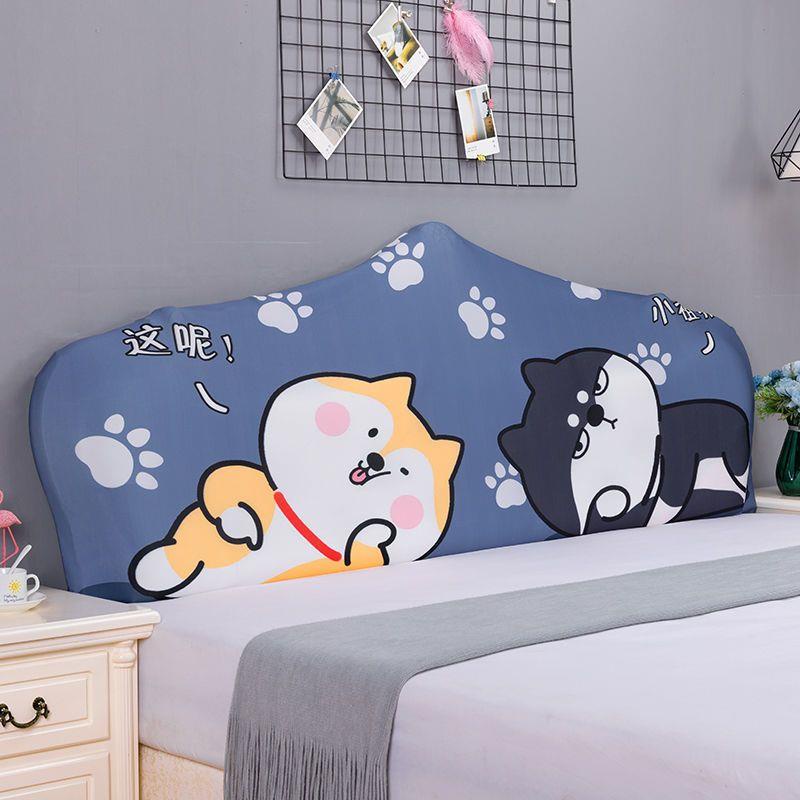 Vỏ Bọc Đầu Giường Hình Bán Nguyệt Co Giãn Phong Cách Châu Âu