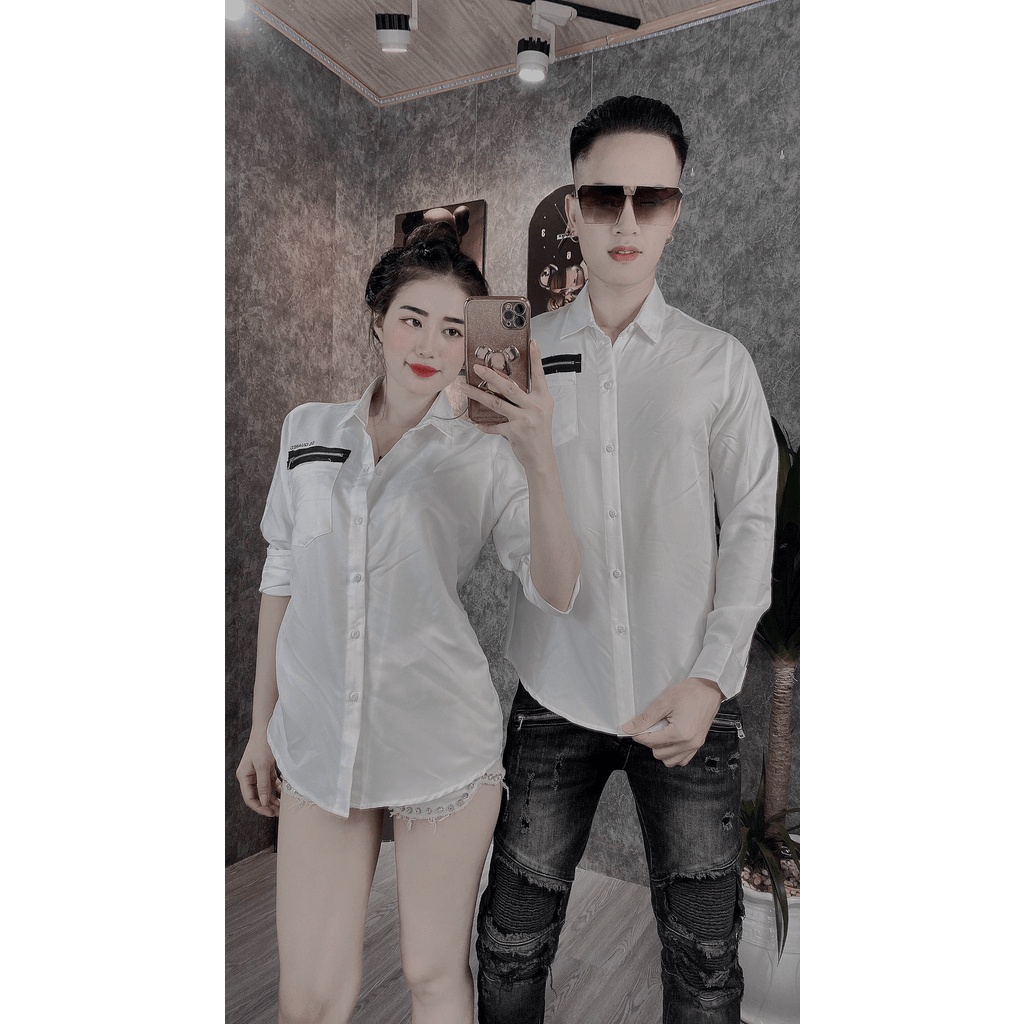 Áo sơ mi nam - nữ mẫu mới nhất 2023, thời trang sang trọng - Sơ mi Unisex phong cách Hàn Quốc - NEW UNISEX