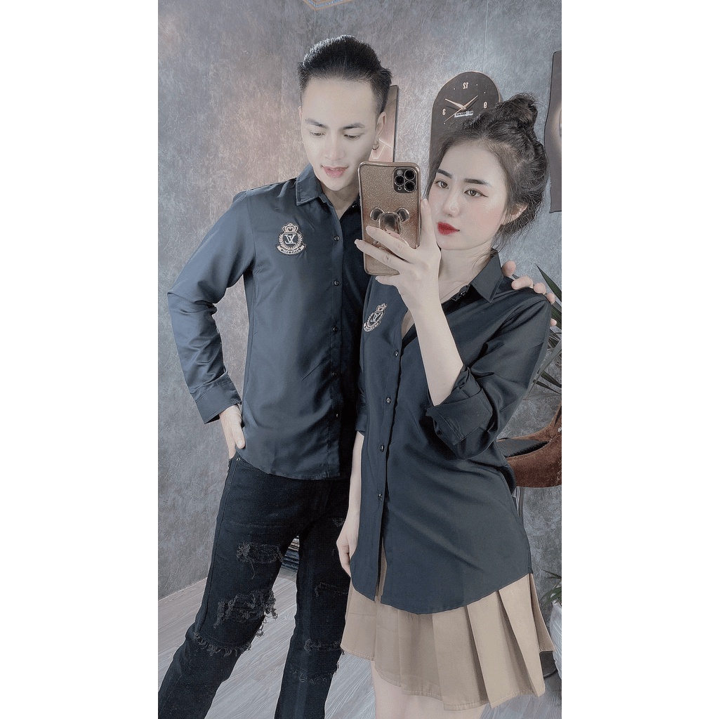 Áo sơ mi nam - nữ mẫu mới nhất 2023, thời trang sang trọng - Sơ mi Unisex phong cách Hàn Quốc - NEW UNISEX