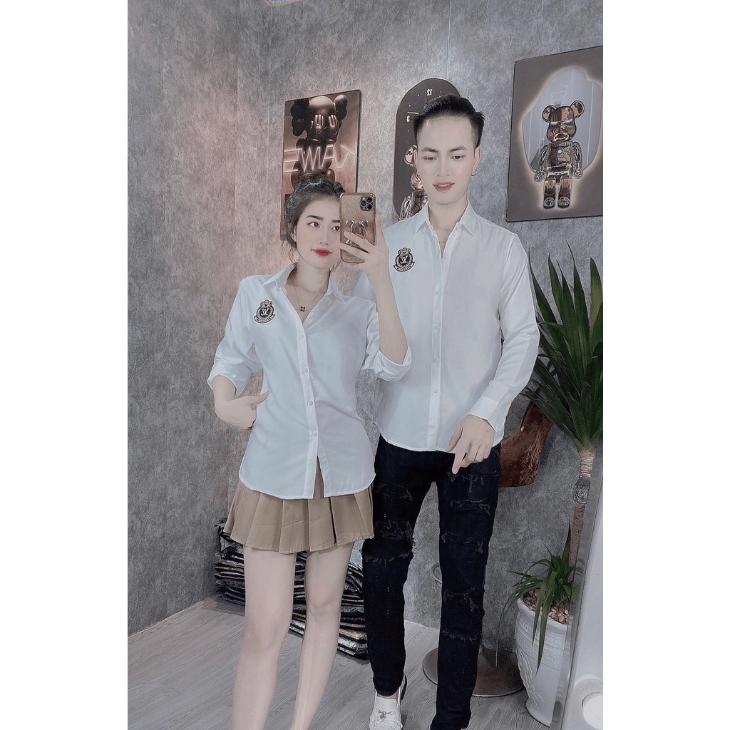 Áo sơ mi nam - nữ mẫu mới nhất 2023, thời trang sang trọng - Sơ mi Unisex phong cách Hàn Quốc - NEW UNISEX