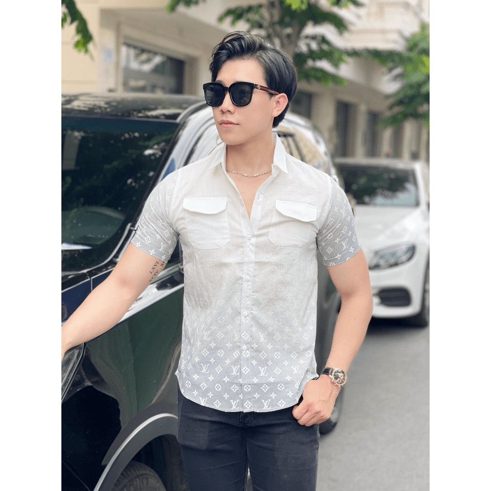 ÁO SƠ MI NAM CHẤT ĐŨI, PHỐI TÚI THỜI TRANG "SIU HOT" - NEW UNISEX