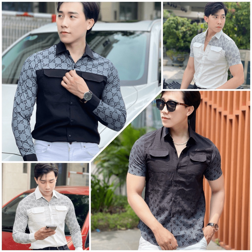 ÁO SƠ MI NAM CHẤT ĐŨI, PHỐI TÚI THỜI TRANG "SIU HOT" - NEW UNISEX