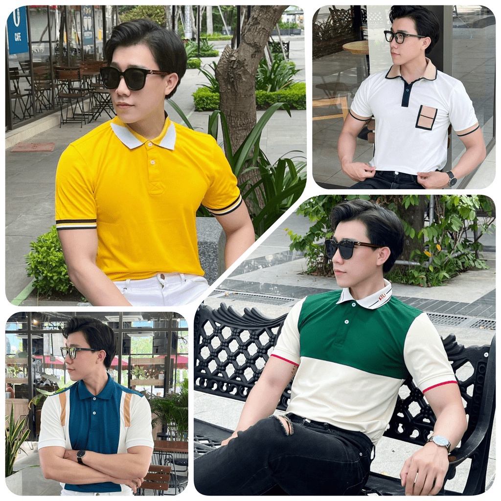 Áo polo nam PHỐI KHÓA KÉO SIÊU ĐẸP, áo cao cấp vải cá sấu size VNXK sang trọng, thời trang - NEW UNISEX