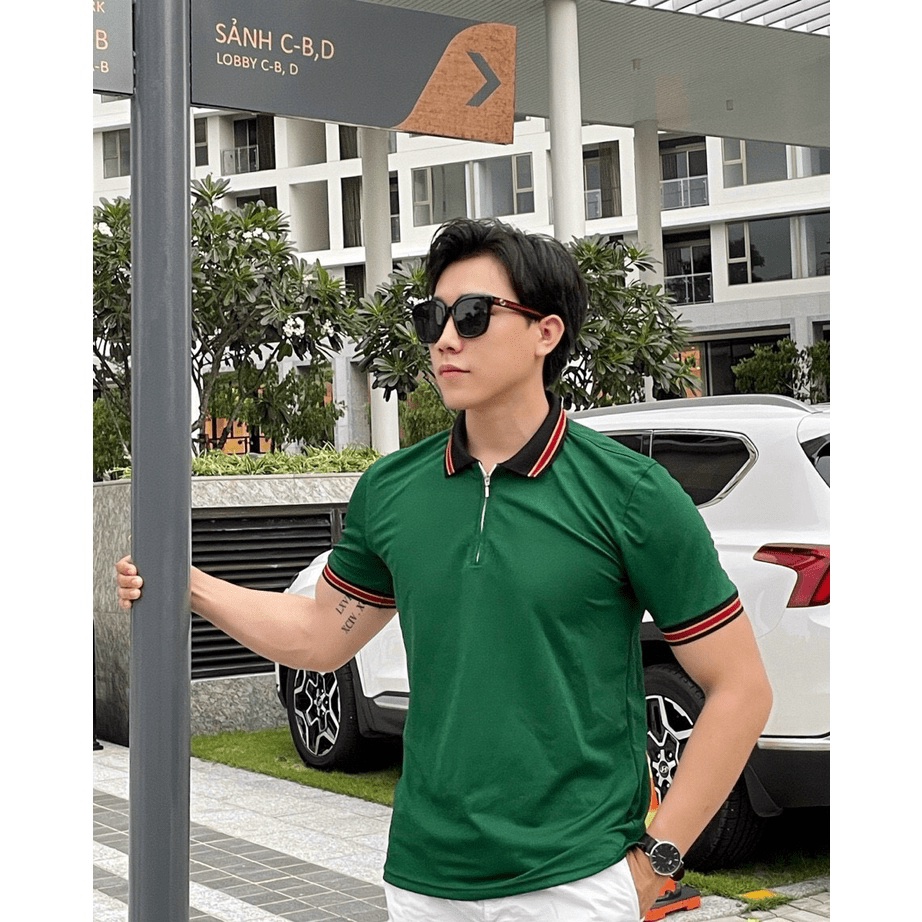 Áo polo nam có khóa kéo mẫu mới hottrend, áo cao cấp vải cá sấu size VNXK sang trọng, thời trang - NEW UNISEX