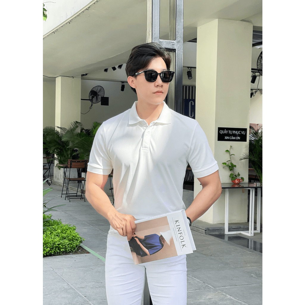 Áo polo nam phối vai, áo cao cấp vải cá sấu size VNXK sang trọng, thời trang, họa tiết cute - NEW UNISEX