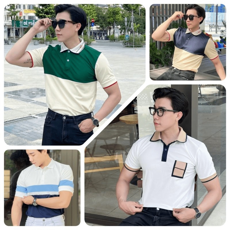 Áo polo nam PHỐI ĐẸP SIÊU HOT, áo cao cấp vải cá sấu size VNXK sang trọng, thời trang - NEW UNISEX