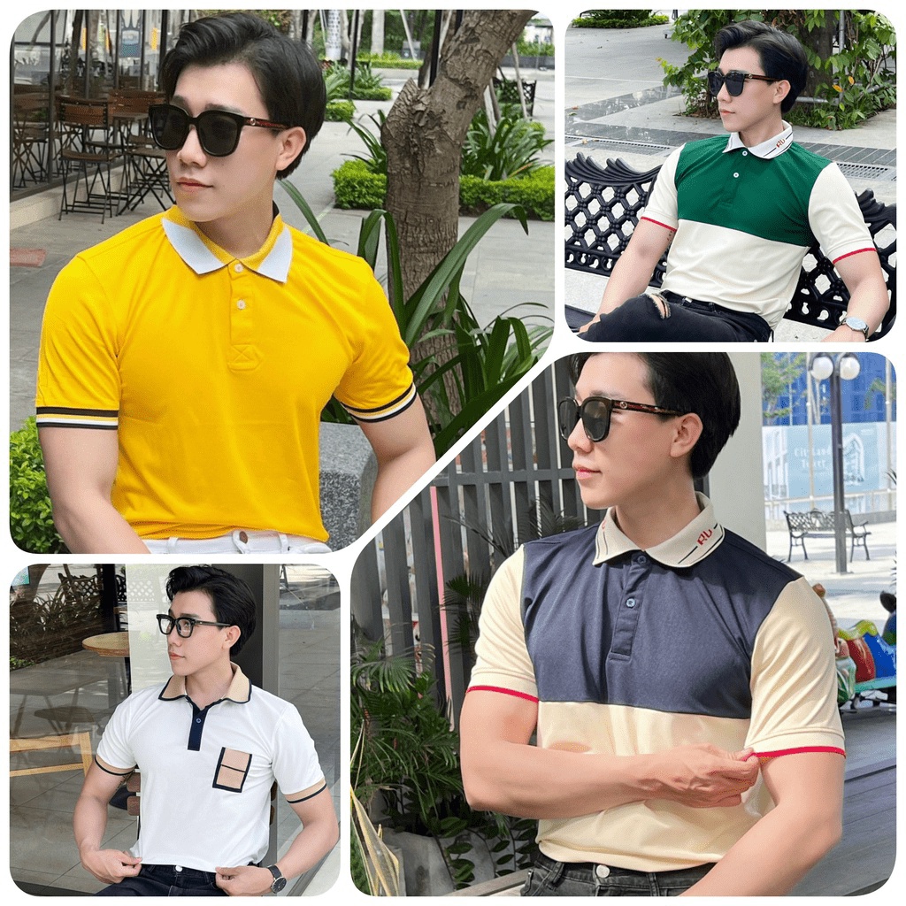 Áo polo nam THIẾT KẾ MỚI - PHONG CÁCH MỚI, áo cao cấp vải poly cá sấu VNXK sang trọng, thời trang - NEW UNISEX