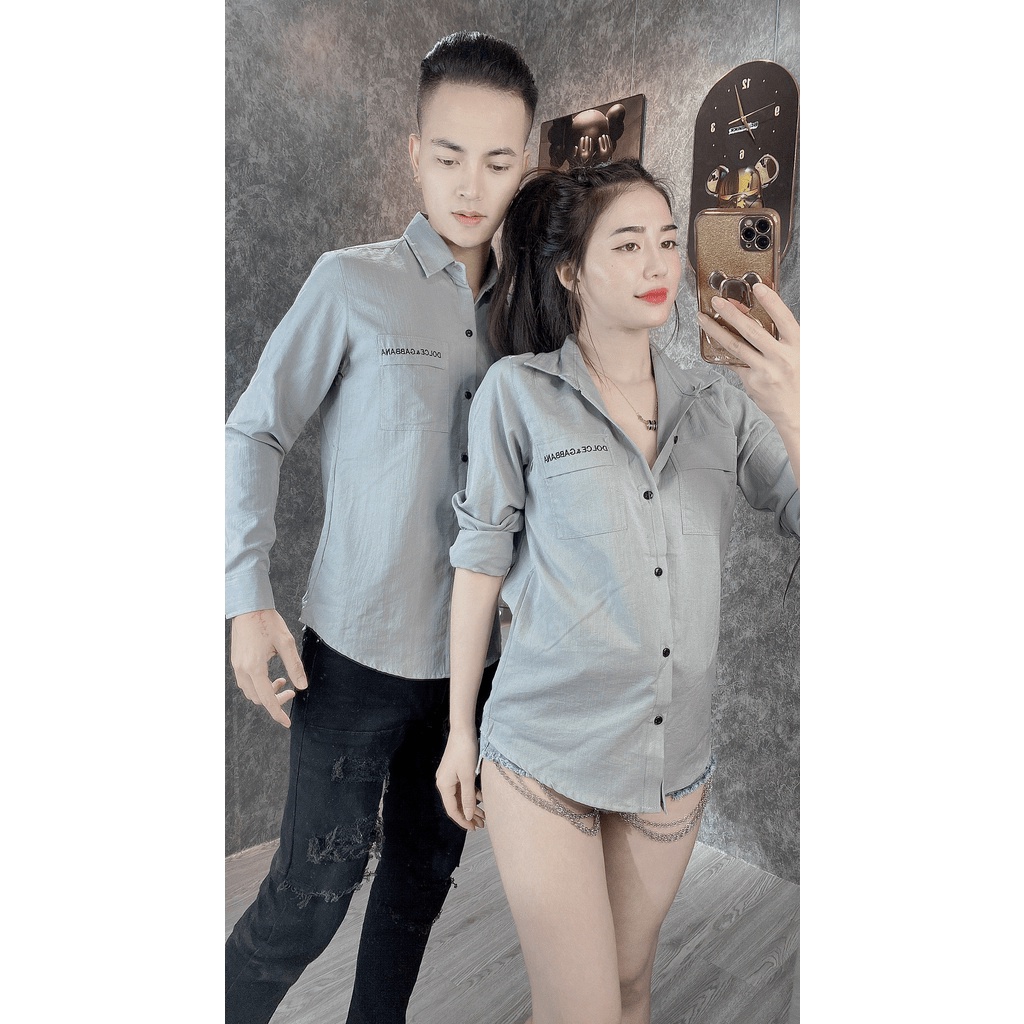 Áo Sơ mi Nam CHẤT ĐŨI, MÀU CƠ BẢN, PHỐI TÚI - NEW UNISEX