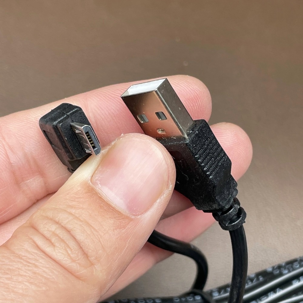 Dây micro USB, dùng làm dây cấp nguồn cho camera hành trình, giắc micro usb, chân vuông chữ L