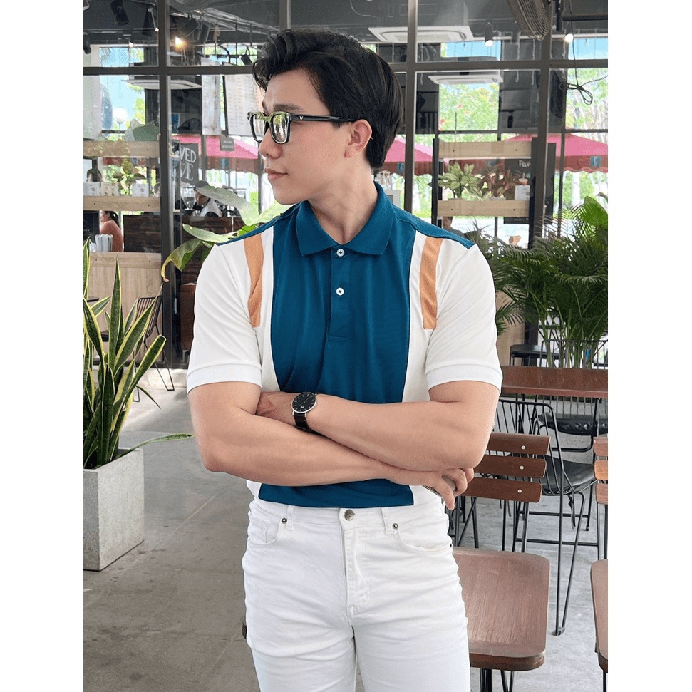Áo THUN POLO nam. HỌA TIẾT TAY ÁO SIU HOT, áo cao cấp vải cá sấu size VNXK sang trọng, thời trang - NEW UNISEX