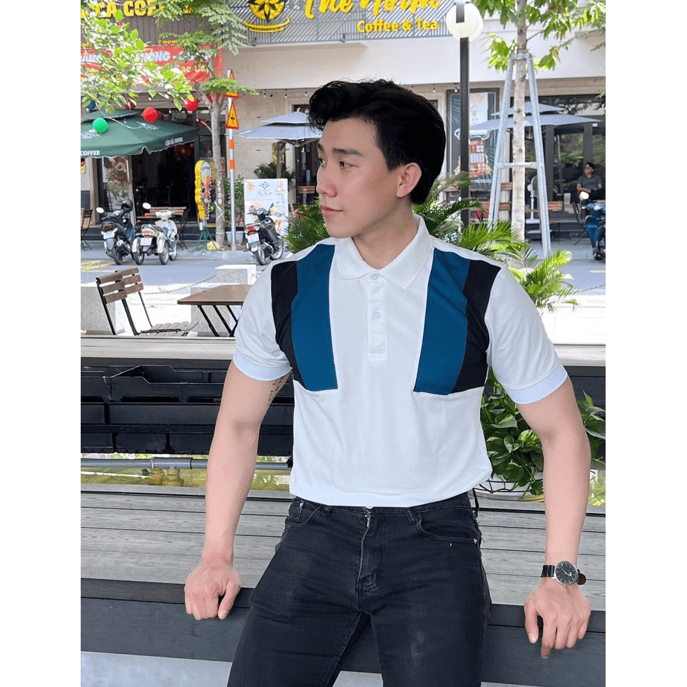 Áo THUN POLO nam. HỌA TIẾT TAY ÁO SIU HOT, áo cao cấp vải cá sấu size VNXK sang trọng, thời trang - NEW UNISEX