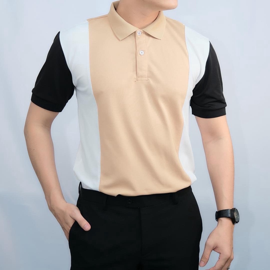 Áo THUN POLO nam. HỌA TIẾT TAY ÁO SIU HOT, áo cao cấp vải cá sấu size VNXK sang trọng, thời trang - NEW UNISEX