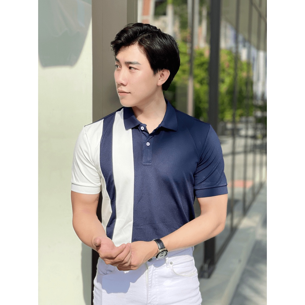Áo polo nam màu xanh đen hot, áo cao cấp vải cá sấu size VNXK sang trọng, thời trang - NEW UNISEX
