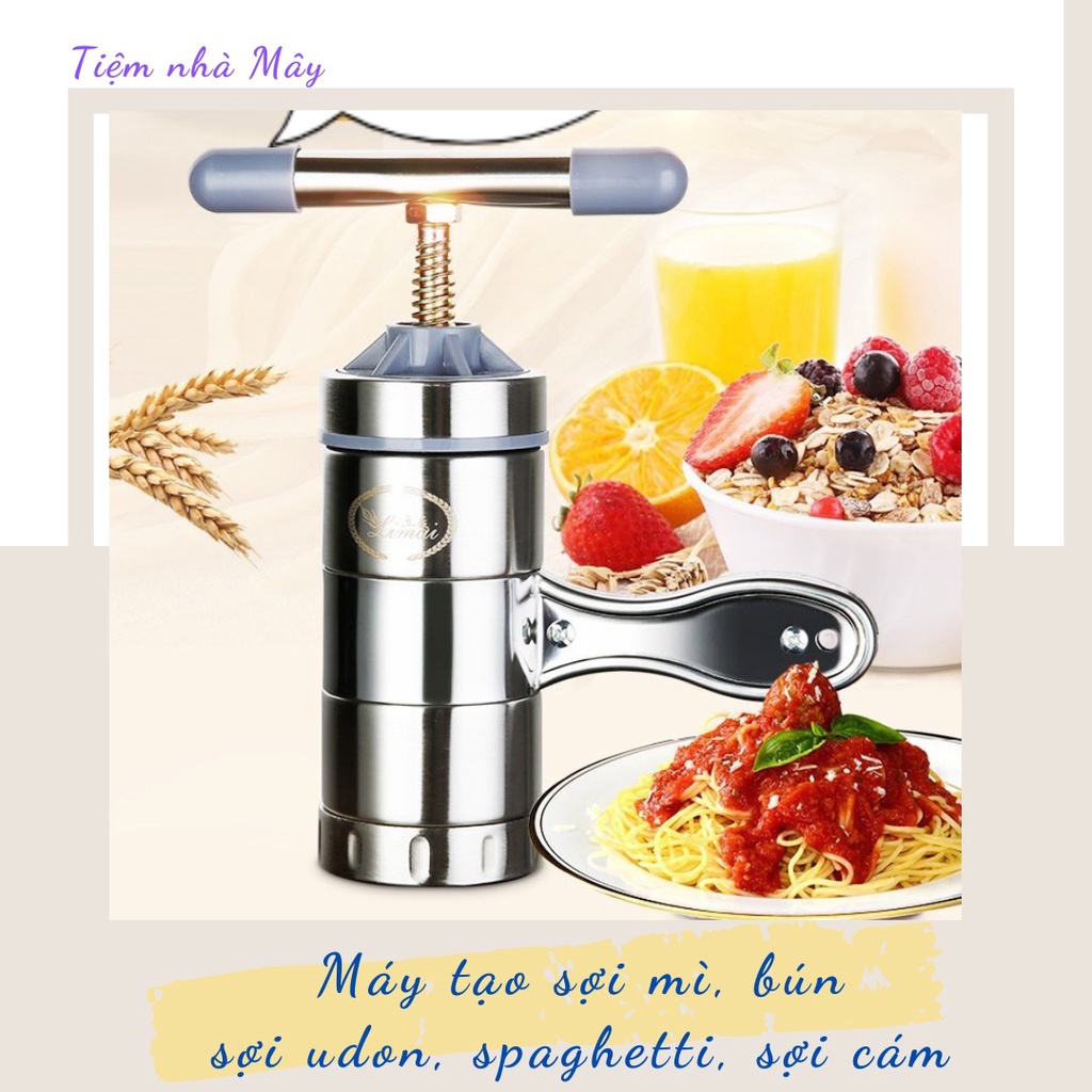 Khuôn làm bún phở mì udon tươi tại nhà có 5 mặt cắt