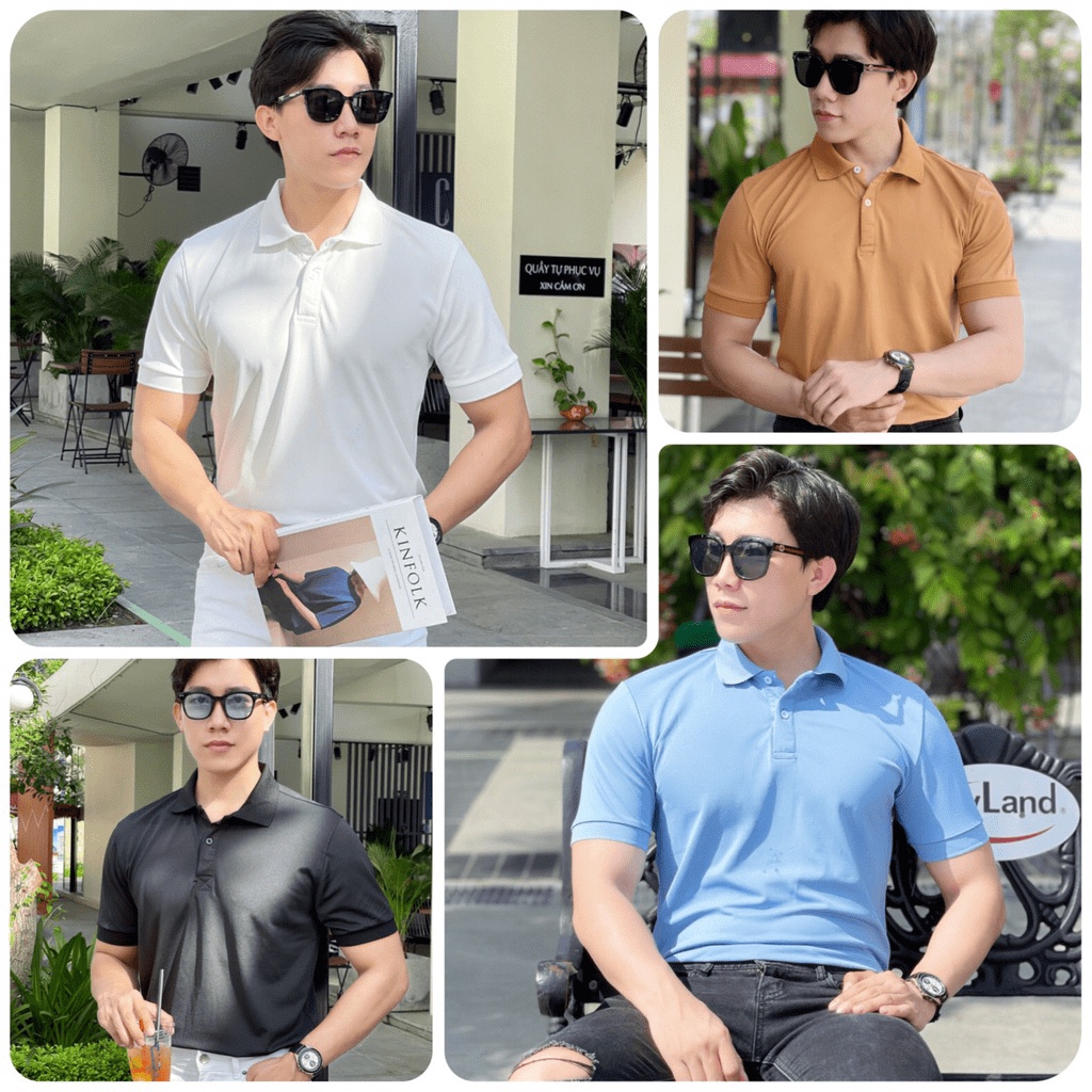 Áo polo nam màu trơn coe bản basic dễ phối đồ, áo cao cấp vải cá sấu size VNXK sang trọng, thời trang - NEW UNISEX