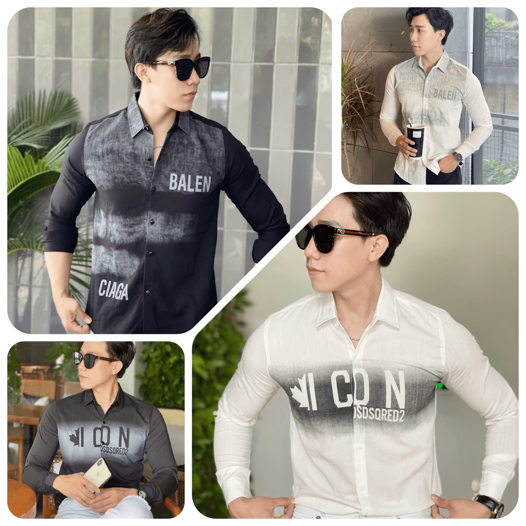 Áo Sơ mi Nam CHẤT ĐŨI, IN THÊU HOT TREND - NEW UNISEX