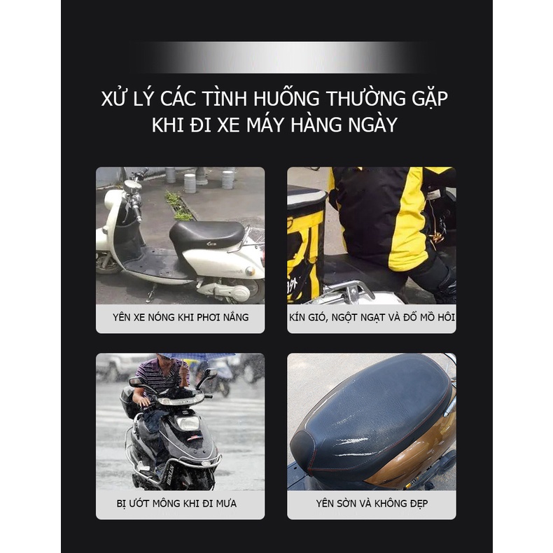 Đệm chống ê mông, chống nóng, chống thấm nước 4 mùa đa năng khi ngồi trên xe máy trong thời gian dài - Phượt XTU