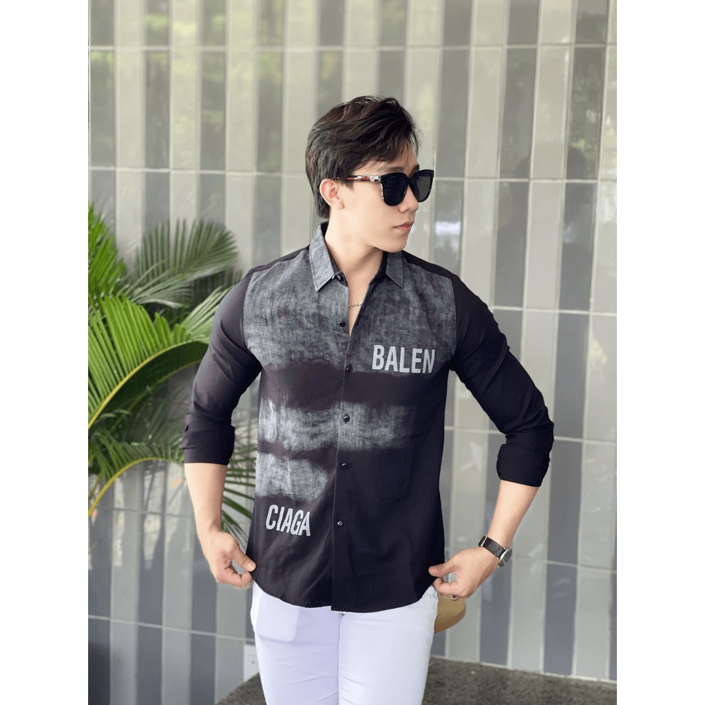 Áo Sơ mi Nam CHẤT ĐŨI, IN HÌNH THƯƠNG HIỆU THỜI TRANG - NEW UNISEX