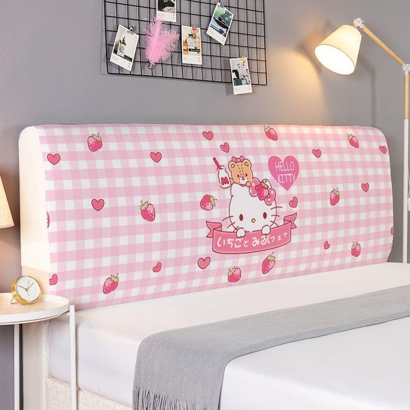 Bộ Vỏ Bọc Đầu Giường Ngủ In Hoạt Hình Mèo kitty Dễ Thương Cho Bé Gái